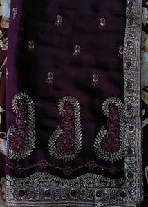 Purple Saree