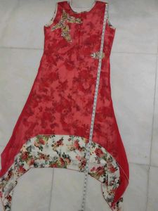 Beautiful Pink Floral Embroidered Anarkali