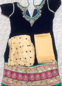 Pure Velvet Punjabi Dress Set