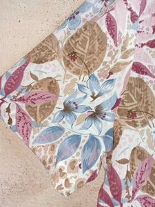 Floral Short Sleeve Button-Up Shirt Oversized