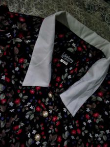 Floral Print Short Sleeve Dress