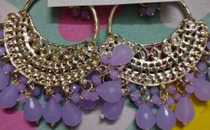 Teesta Designer Kundan Jhumka Earrings