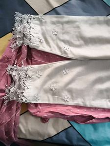 Pink Striped Kurta and pant set
