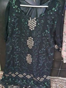 Elegant Black Kurta Set with Dupatta