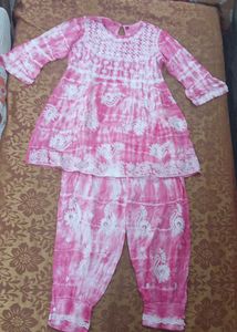 Pink Tie-Dye cord set