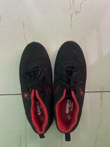 Sparx Black & Red Running Shoes