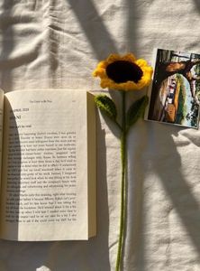 Crochet Sunflower Bookmark