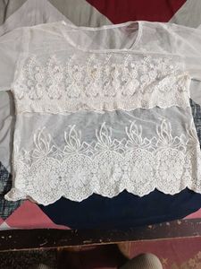 Elegant White Lace Blouse
