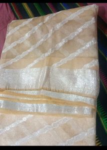 Beautiful Saree With Cotton Blouse