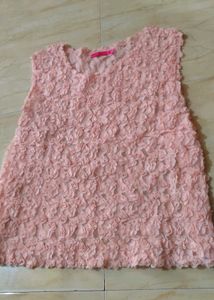 Sheer Floral Embellished Sleeveless Top