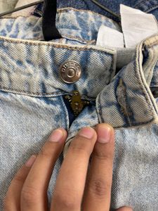 Distressed Wide Leg Jeans