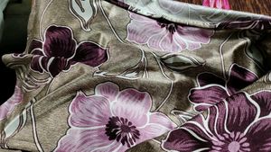 Purple Floral Curtains