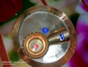 Brass and bronze Pooja Thali Set