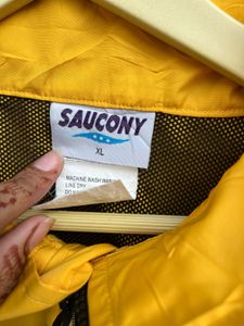 Saucony Yellow Windbreaker Jacket