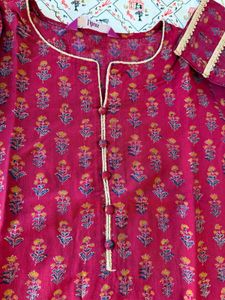 Maroon Silk Blend Ethnic Kurti