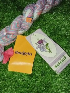 Rangriti Chevron pure cotton Print Dupatta with Ta