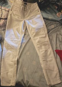 DNMX White Slim Fit Jeans - 26 Waist mid Rise