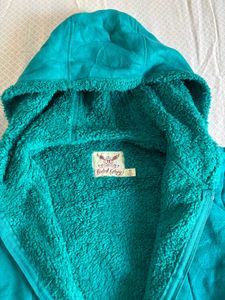 Cozy bottle Green Fleece Hoodie