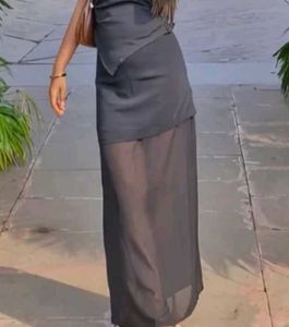 Sheer Maxi skirt