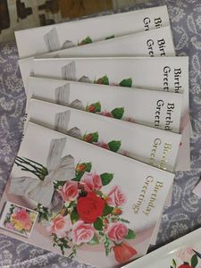 Set of 12  'Happy Birthday' Greeting Cards