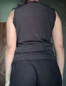 Chic Draped Wrap Top V neckline