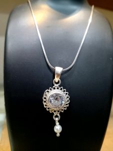 Diamond Chain Pandent Pure Silver 925