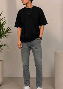 zudio Grey Wash Denim Jeans