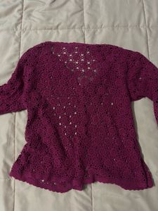 Flower Crochet Cardigan