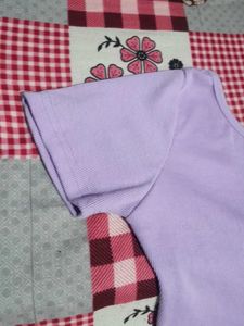 Lavender Basic Backless Tee