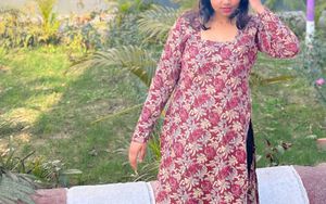 kurti [handmade]🫶🏻 aesthetic desi ✨️