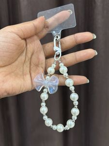 Beaded Lanyard with Bow Charm