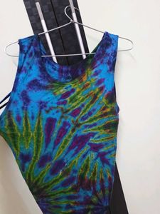 Colorful Tie-Dye Sleeveless Top