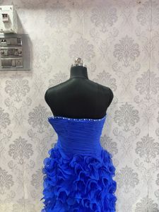 Stunning Royal Blue Ruffled Gown