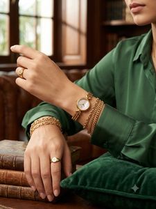 Titan Mother-of-Pearl Dial Bracelet Watch