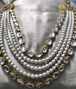 Exquisite Pearl &amp; Kundan Jewellery Set