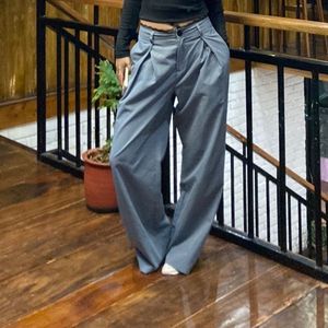 SAVANA High-Waisted Wide Leg Pants