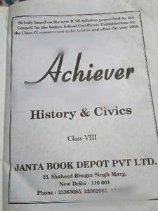 Achiever Guide on ICSE History &amp; Civics Class VIII