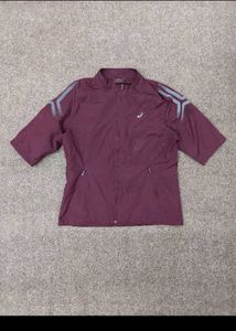 Asics Maroon Short Sleeve Jersey