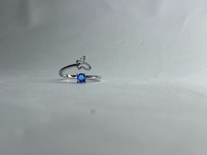 Butterfly Ring Blue Stone