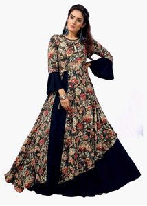 Women's Floral Anarkali Kurta