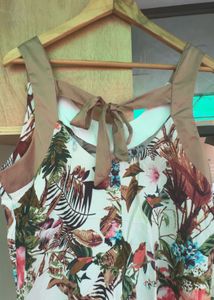 Vibrant Floral Print Sleeveless Dress