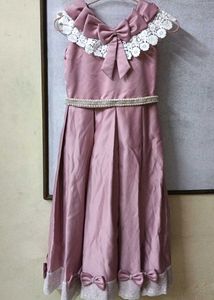 Elegant Mauve Party Dress for Girls