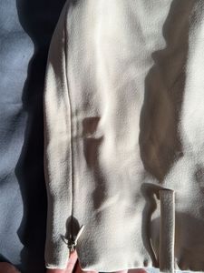Classic Beige Wide-Leg Trousers