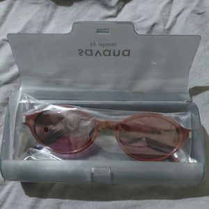 Maroon Oval Sunglasses