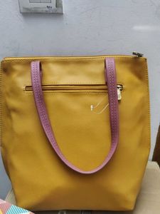 baggit Yellow Tote Handbag