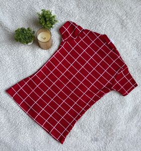 Red &amp; White Checkered Dress