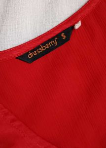 Red Wrap Tie-Up Top ♥️🎀
