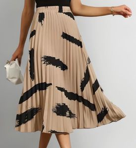 Elegant Pleated Midi Skirt