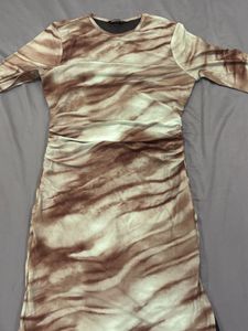 Long Sleeve Tie-Dye Midi Dress