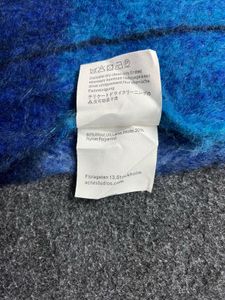 Acne Studios Blue Plaid Scarf